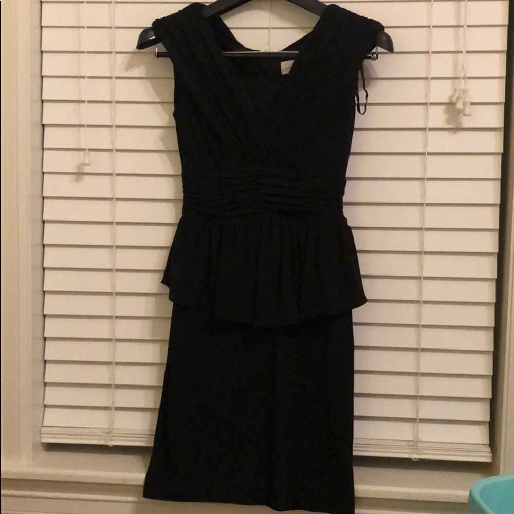 Black Peplum Dress